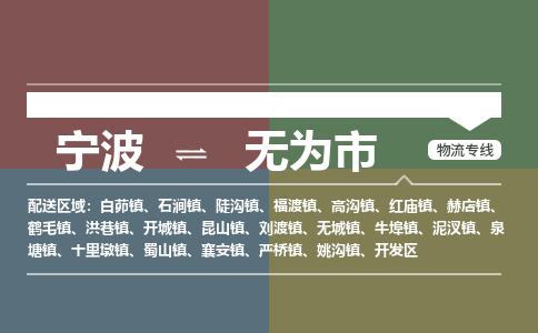 寧波到無(wú)為市物流專線