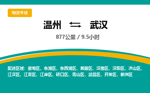 溫州到武漢東西湖區物流專線