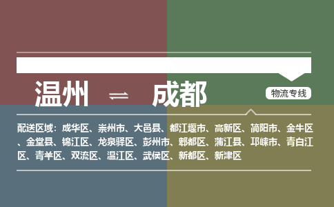 溫州到成都新津區物流專線