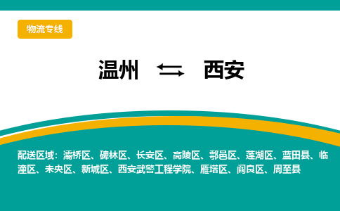 溫州到西安長(zhǎng)安區(qū)物流專線